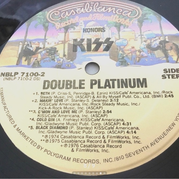 Kiss - Double Platinum - 1978 Casablanca - POLYGRAM 824 155-1 M-1 LP VINYL ALBUM - Picture 8 of 9